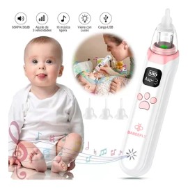 Aspirador nasal Babeefly eléctrico recargable con 3 niveles rosa