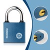 2 Pack Iron Padlock with Keys Heavy Duty Padlock High