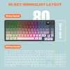 75% Wireless Gaming Keyboard and Mouse Combination, with Rechargeable Battery,