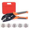 iCrimp Rachet Crimping Tool Set, Quick Change Jaws for Open