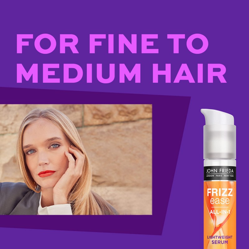 John Frieda Frizz Ease Lightweight Serum for Smoother Hair, Ideal