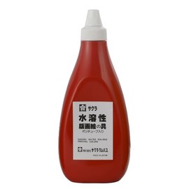 サクラクレパス 絵の具 水溶性版画 800g 朱色 AWH800PT#18