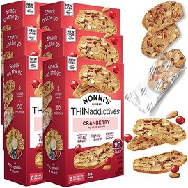 Thin Addictives Cranberry Almond Thins, 4.4 Ounce - 6 per pack -- 6 packs per case.