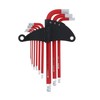 Takagi HANDIWORK Color Coated Hex Wrench Ball Point, Red, Set