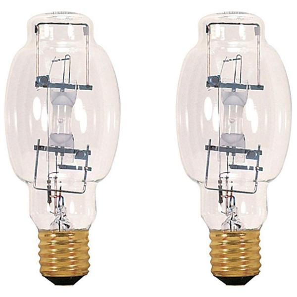 GoodBulb 100-Watt Metal Halide HID Light Bulb | E39 Base BT28 ANSI Code M90 | High Output HID Light | 4000K Cool White Light | Clear Finish | 10000 Life Hours | Pack of 2