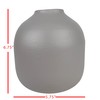 Foreside Home and Garden Textured Vase Gray Metal - Foreside