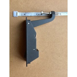 Kencon RV Trigger Compression Pivot Latch Flush Low-Profile Handle Long Arm Black Lock