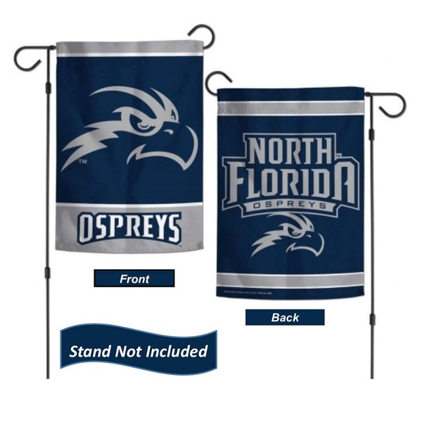 University of North Florida Ospreys 12.5” x 18" Double Sided Yard and Garden College Banner Flag Is Printed in the USA