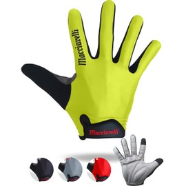 MACCIAVELLI Cycling Gloves Men Women Long MTB Gloves Full Finger Touchscreen Cycling Gloves Summer for Road Bike and Mountain Bike
