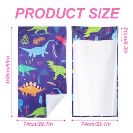 LoyaGour Car Seat Towel Covers Front Seats for Yoga,Gym,Workout,Sports,Running,Beach and Travel,Automotive Cute Washable Sweat Towels Seat Protector Cover Blanket for Cars Golf Trucks (Dinosaur, 1Pcs)