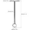 MACHSWON 25mm Dia,300mm Height,Wardrobe Pipe Bracket,Shower Curtain Rod Lever Support