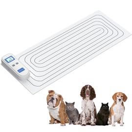 SUNWAYES scat mat for Cats-Rechargeable-Cats mat Deterrent Devices -Pet Shock Pad- Dogs & Cats Electronic Repellent mat for Indoor- 3Training Modes- Keep Dog Off Couch Chair-Door-Hallway- Bed 12"X60"