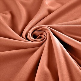Backdrop King Inc,Stretch Crepe Scuba Techno Knit Polyester Spandex Fabric for Bows, Top Knots, Head Wraps, Clothes, Costumes, Crafts (Salmon)