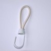Pack of 8 Expanders with Hooks, 14-15 cm Long, White