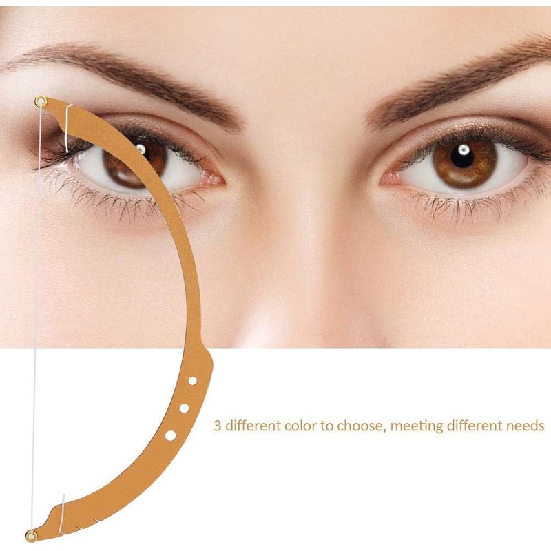 Diseño de cejas de maquillaje permanente, herramienta de medición del