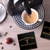 Yellowstone TV Show Dutton Ranch Square Ceramic Coasters, Set of
