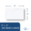 Roaring Spring Index Cards 3" x 5", 100 Count, Smooth
