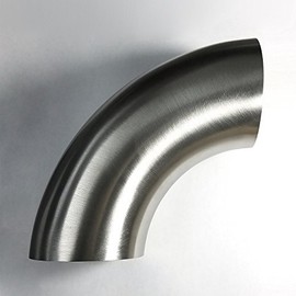 3" Stainless 90° Mandrel Bend Elbow - 1.5D/4.5" CLR Loose Radius - 16GA/.065" - No Leg - SS304 - Exhaust Fabrication