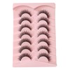 Faux Mink Eyelashes 8-10mm with Clear Band, 100% Handcrafted, Fluffy