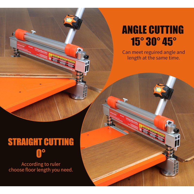 Laminate/Vinyl Floor Cutter, 13” Vinyl Plank Cutter with Wheels –