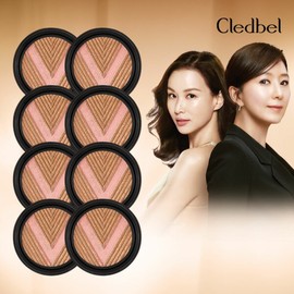 (Hyundai Home Shopping) Cledbel Glow Power Lift V Cushion Refill 8 / (현대홈쇼핑)끌레드벨 글로우파워 리프트 V쿠션 리필8개