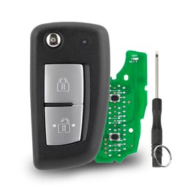 433MHz PCF7961M(4A) Chip 2 Buttons Remote Car Key For Nissan Qashqai J11 Pulsar C13 Juke F15 X-Trail T32 Micra FCCID:CWTWB1G767 with Screwdriver Key Ring