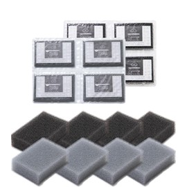 Sansun Sponges Set of 8 (2 Set of 4) Kitchen Sponges Sponge Dishwashing Dish Sponges Amazing Drainage & Foaming Durable Durable Kitchen Utensils Kitchen Utensils (Black, Silky Gray)