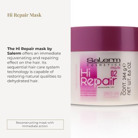 Salerm Hi Repair Mask With Silic Protein Complex 02, 8.6 Ounce