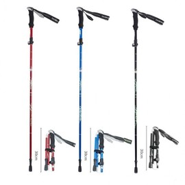 Handing folding mountaineering stick ultra-light hiking trekking Sports 95-110cm/black
