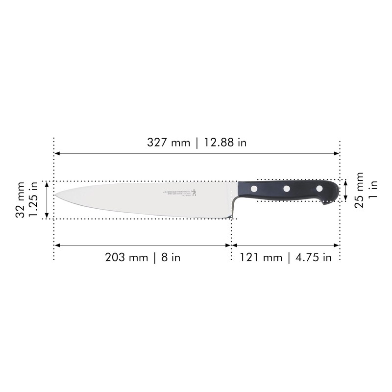 HENCKELS Classic Razor-Sharp 8-inch Chef Knife, German Engineered Informed by
