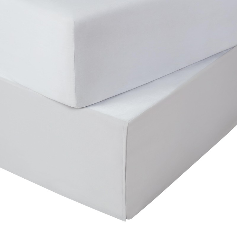 SERTA Modern Solid Bed Skirt, Hotel Quality Dust Ruffle with