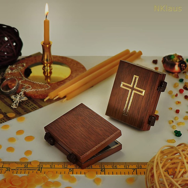 NKlaus Diptych Archangel Michael and Gabriel Icon Travel Altar