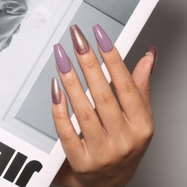 MAYCHAO 15ML Purple Gel Nail Polish 1Pc Lavender Purple Gel Polish Soak Off UV LED Nail Gel Polish Nail Art Starter Manicure Salon DIY at Home, 0.5 OZ