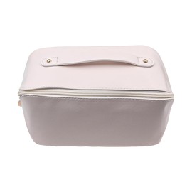 Alnicov Travel Cosmetic Bag Large Capacity Cosmetic Bag Make-up Bag Waterproof Leather Organiser Bag with Divider for Women's Cosmetics Accessories and Toiletries