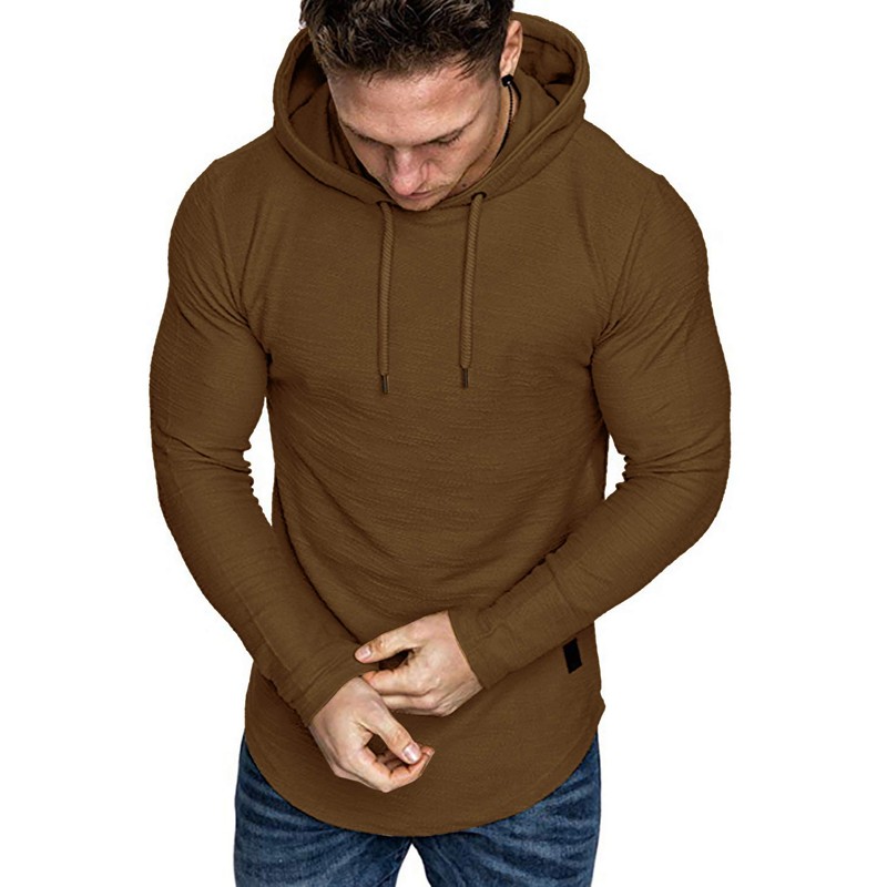 Lexiart Mens Fashion Athletic Hoodies Sport Sweatshirt Solid Color Fleece