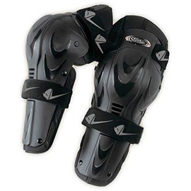 UFO Plast Made in Italy GI02041 PROFESSIONAL Knee-Shin Guards/Vented Shell/Three Cups Hinge System/For: Motorcycle, Motocross, Hockey, Snowboard, Ski