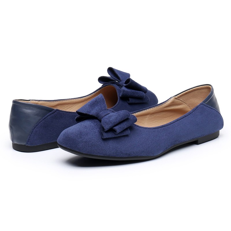 VenusCelia Zapatos planos con punta de azulejo para mujer, Flor