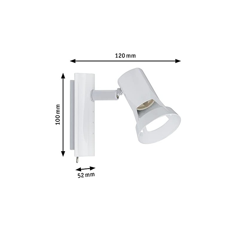 Paulmann Spotlight Teja max. 1x10W GU10 Weiß 230V Metall