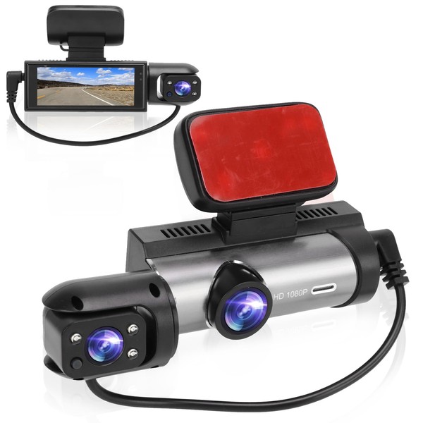 3.16inch Car Driving Recorder, Dual Cam, Front Rear Recording Car