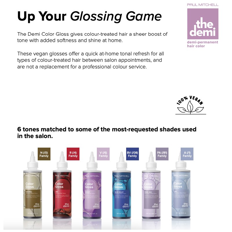 Paul Mitchell The Demi Color Gloss- Red 177ml