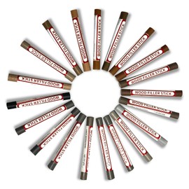 ZYFXWLJS Wood Filler Stick 20-Color Wood Repair Crayon Set – Hardwood Scratch Filler for Furniture, Floors, Cabinets – Quick Fix, Waterproof, Fade-Proof (Gary Series)