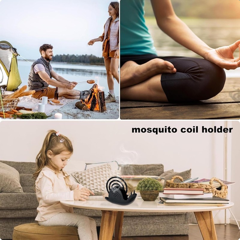 LimCryspp Snail Mosquito Holders, Incense Holders, Mosquito Holders for Home,