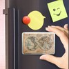 World Hemispheres Map Classic Fridge Magnet - Rustic Geography #14392