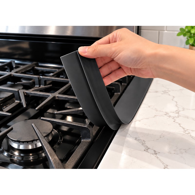 Silicone Stove Gap Covers for Kitchen – 2-Piece Heat-Resistant Gap