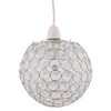 Modern Clear Jewelled Globe Ceiling Light Shade Acrylic Crystal Sphere