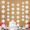6PCS No-DIY Paper Strings Snowflake Hanging Decorations Birthday Party Supplies,Snowflak