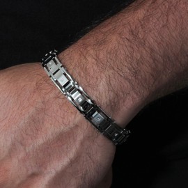 Men's and Stainless Steel Link Bracelet- 8-1/2"