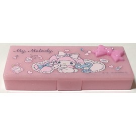 サンリオ SANRIO sanrio MY MELODY マイメロディ コンテナ コスメティックケアケース メイクアップ トラベルケース(ふわふわ, 1 Count (Pack of 1)