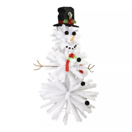Tree Buddees Cute Snowman Christmas Tree - 5 Foot Tall - Accessories Included
