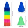 Slalom Hat, 50 Pieces Plastic Sports Training Traffic Cones Skating